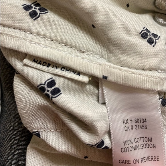 VINTAGE BCBG MAX AZRIA JEANS DENIM PANTS GRAY WASH COTTON WIDE LEG SZ 27 CUFFED - Picture 9 of 9